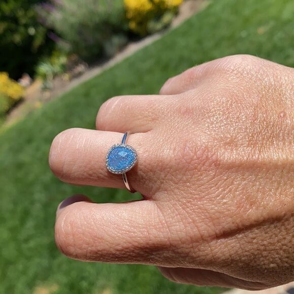 .925 Sterling silver CZ ring - Picture 4 of 4